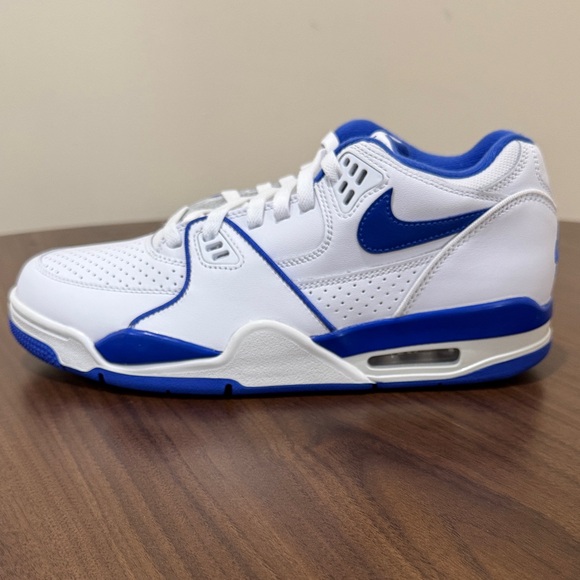 Size 9.5 - Us Men'sNike Air Flight '89 Low Hyper Royal-Summit White